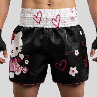 HELLO KITTY MTS Daniel Black Muay Thai Shorts