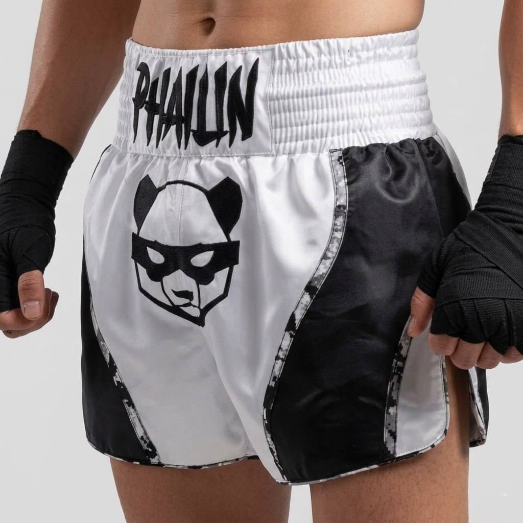Flow MTS simon White & Black Muay Thai Shorts