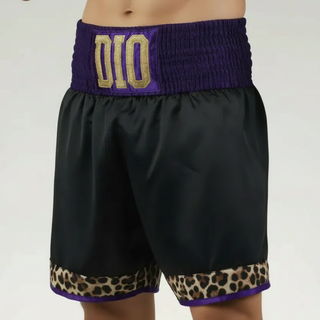 Flex BX Janef Purple & Black Custom Boxing Shorts & Trunks