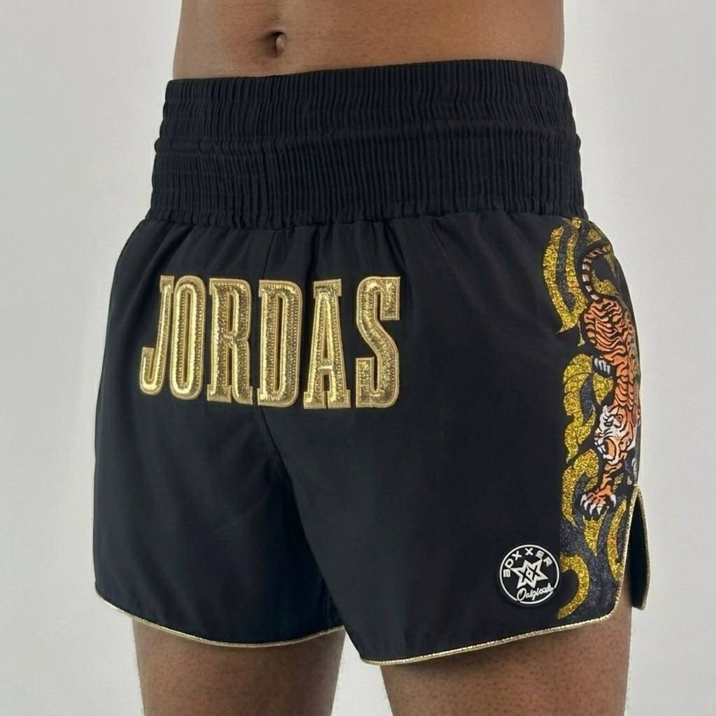 Royal Tiger MTS 195474 Black & Gold Muay Thai Shorts