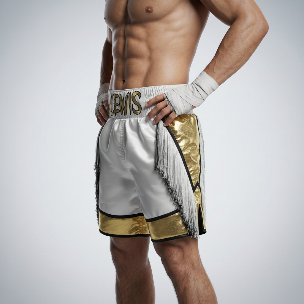 Bilal BX Lewis 186965 Custom Boxing Shorts & Trunks