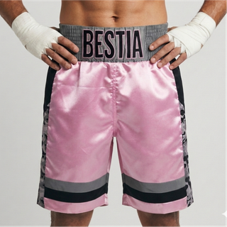 Hammerman BX Daniele Baby Ping & Grey Camo Custom Boxing Shorts & Trunks