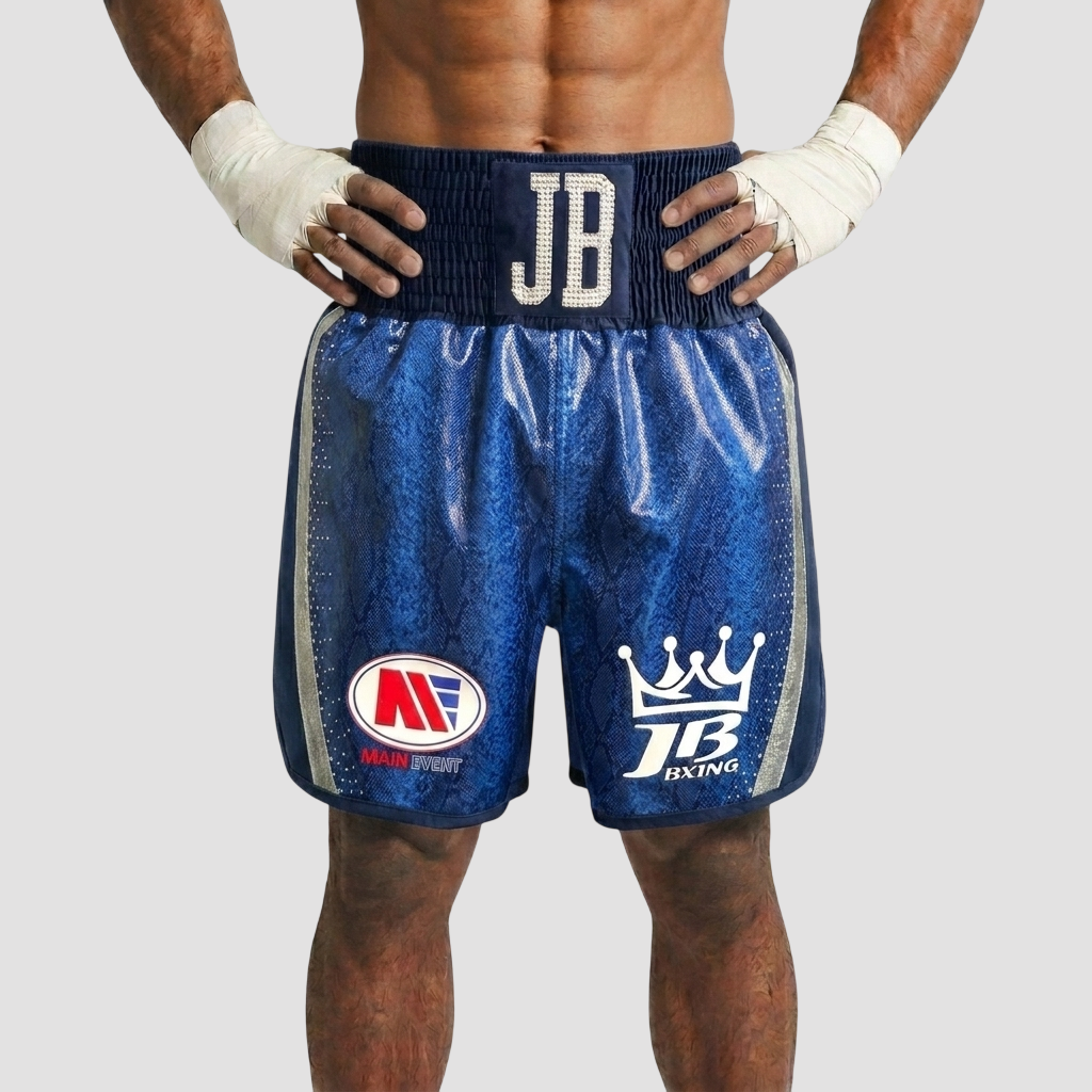 RUMBLE BX Jack Blue  Custom Boxing Shorts & Trunks
