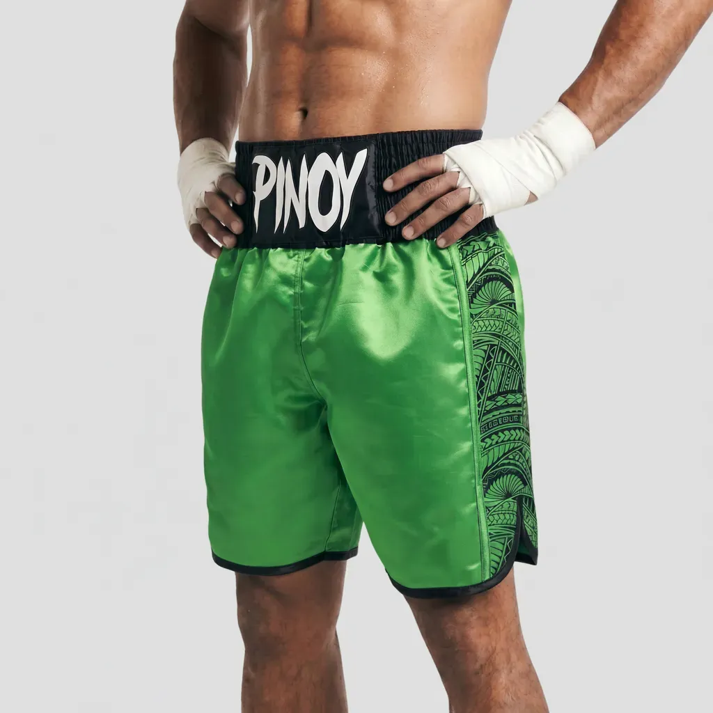 Tribal BX Joshua Green & Black Custom Boxing Shorts & Trunks