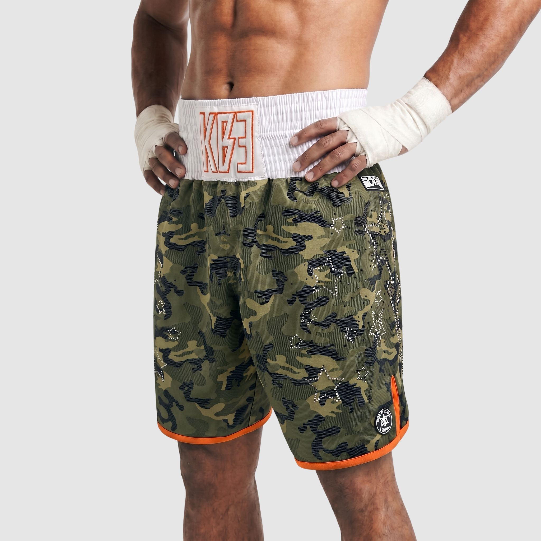 Classic BX Kamari Green Camo Custom Boxing Shorts & Trunks