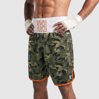 Classic BX Kamari Green Camo Custom Boxing Shorts & Trunks