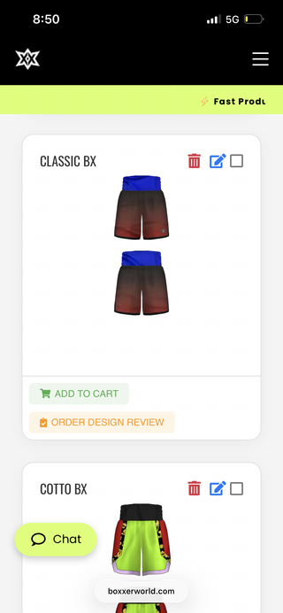 Classic BX Test Custom Boxing Shorts & Trunks