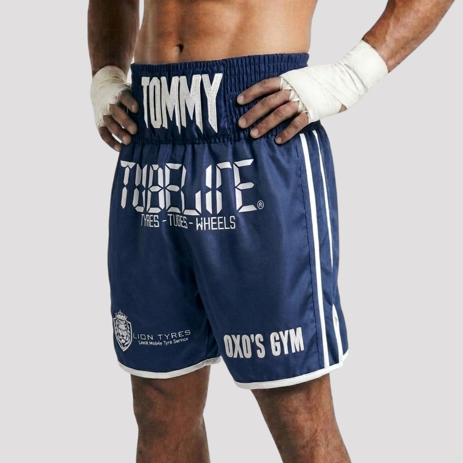 Twin Line BX Tommy Navy Blue Custom Boxing Shorts & Trunks