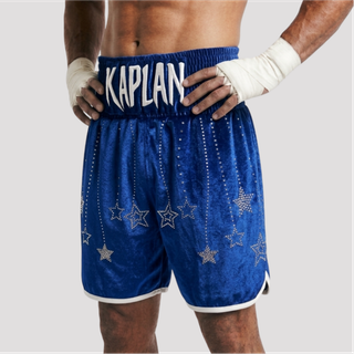 Classic BX Can Blue Custom Boxing Shorts & Trunks