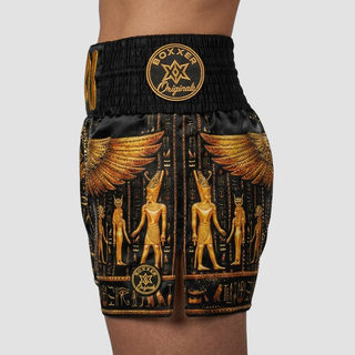 Golden God Bx Mai Black & Gold Muay Thai Shorts