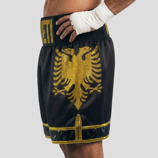 Victory Bx Altin Black & Glod Custom Boxing Shorts & Trunks