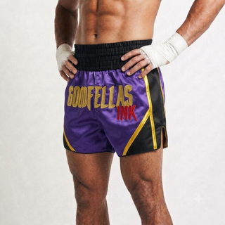 CHAOS MTS Dillon Purple & Black Muay Thai Shorts
