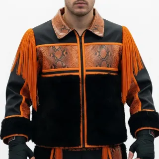 189526 Black & orange Jackets