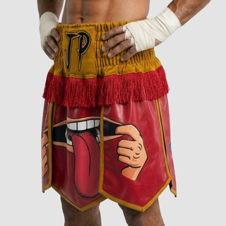 Roman 6 leave GLA Justice Red & Yellow Gladiator Shorts