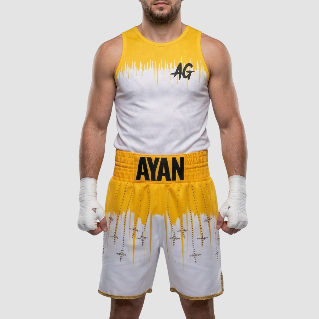 Shine bright vest Florin White & Yellow Vests
