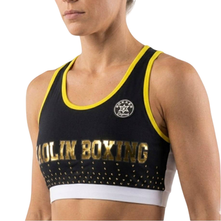 Classic Sports Bra Old Josh Black & White & Yellow Sports Bra
