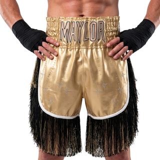 Lorenzo BX Adam Gold Custom Boxing Shorts & Trunks