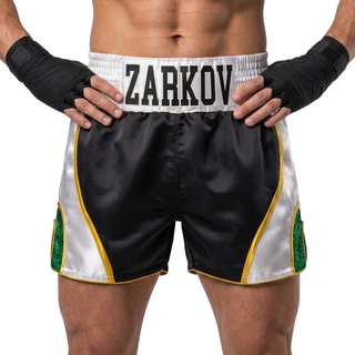 DREAM MTS Elia Black & White & Green Muay Thai Shorts