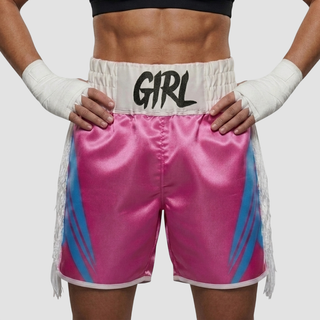 Lightning Bolt BX James Pink & Blue  Custom Boxing Shorts & Trunks