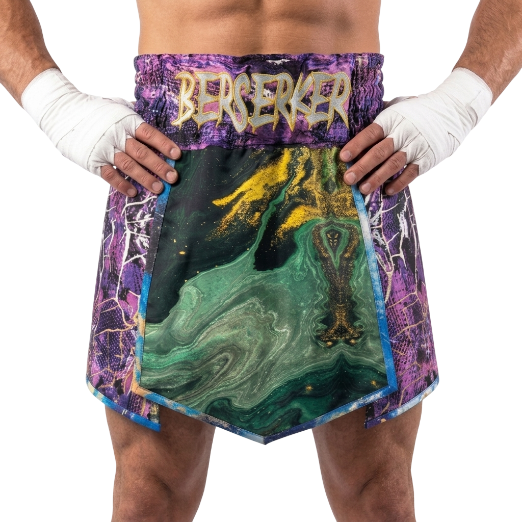 Thunder David GLA Igor Green & Blue & purple Gladiator Shorts