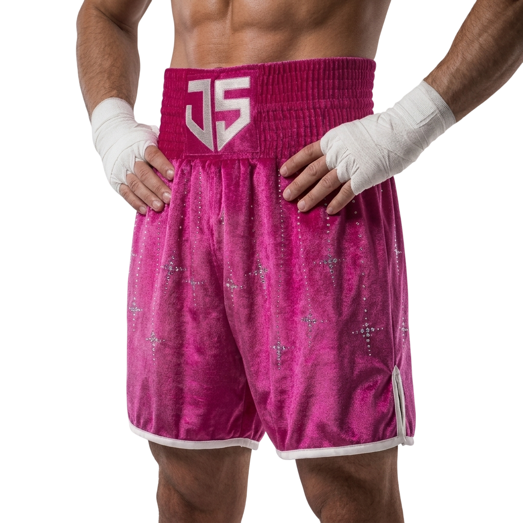 Classic BX Joseph Pink Custom Boxing Shorts & Trunks