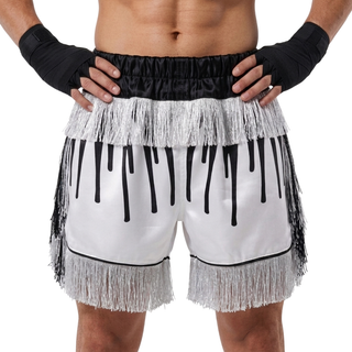Cascade MTS Colton White & Black Muay Thai Shorts
