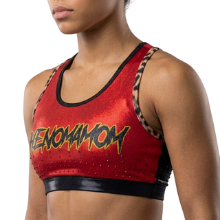 Classic Sports Bra Nicholas Red & Leopard Sports Bra
