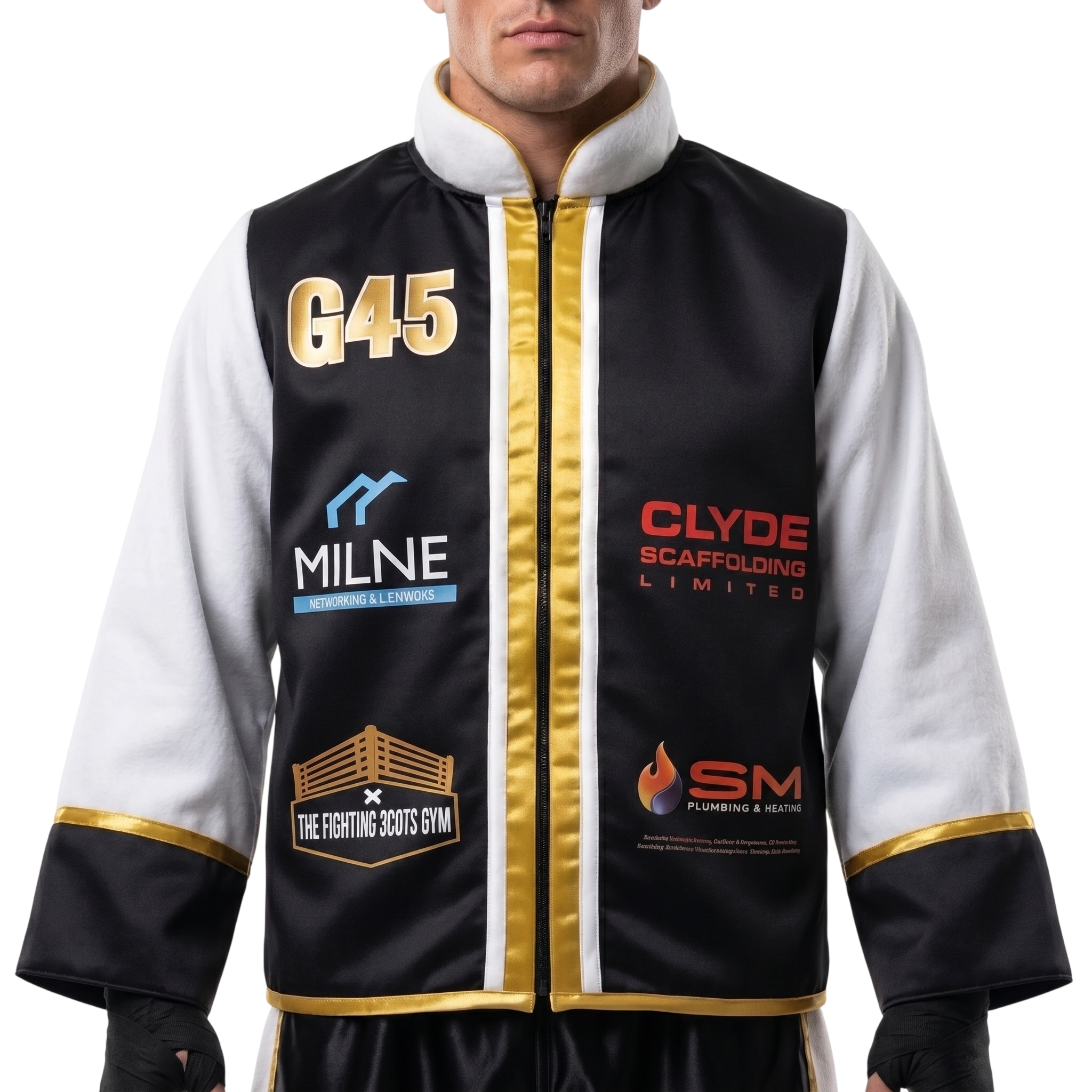 Classic Luxury JKT Old Lennon Black & White & King Gold Jackets