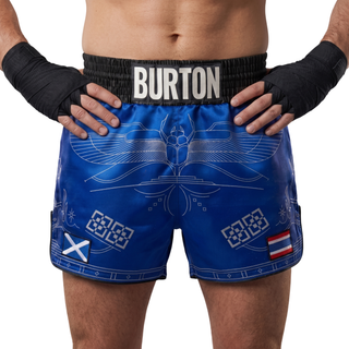 Egyptian MTS Mark Blue Muay Thai Shorts