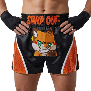 Comet MTS Kadeem Black & Orange Muay Thai Shorts