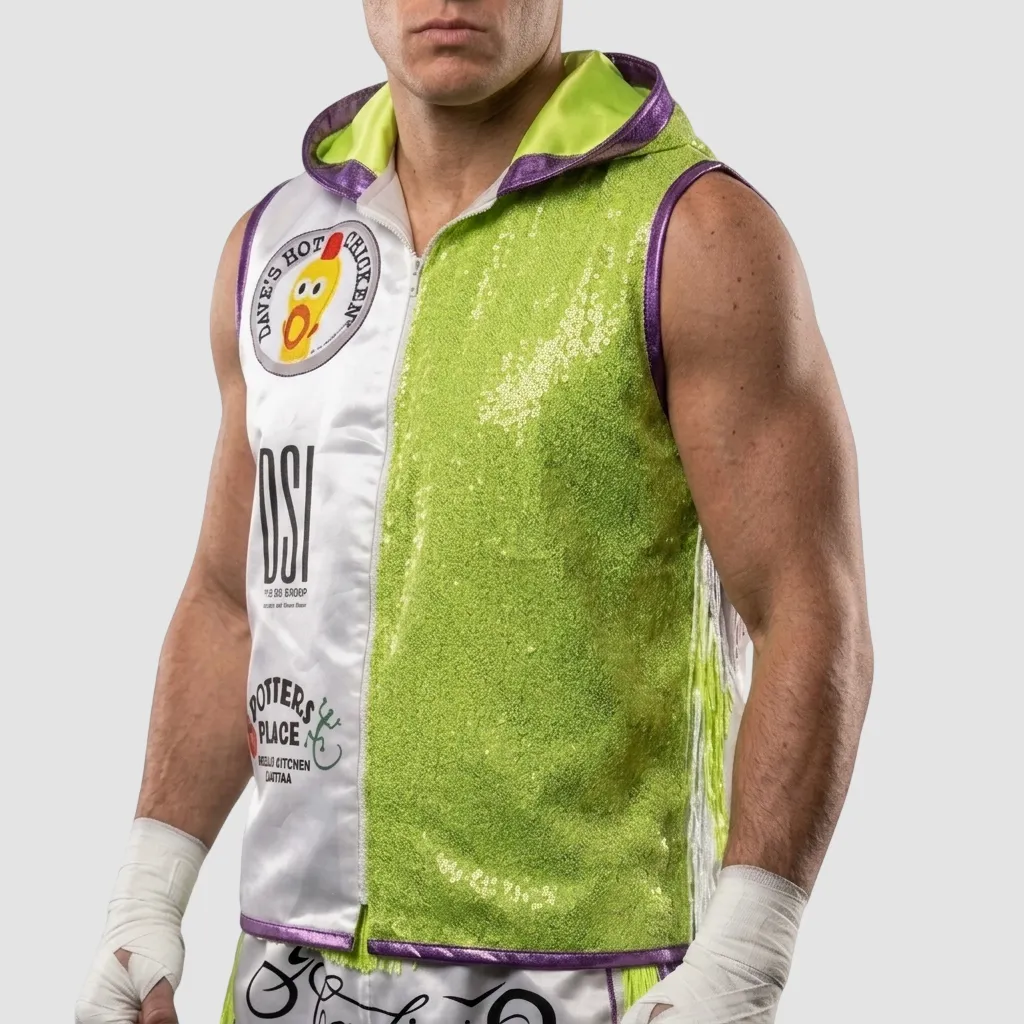 Haringey JKT Ronny Neon Yellow Green & White & Purple Jackets