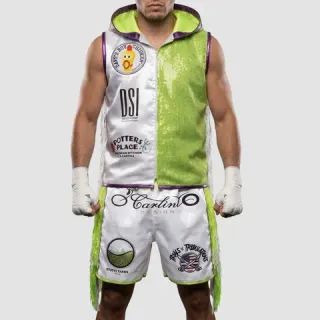 Ronny Neon Yellow Green & White & Purple