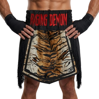 David GLA  Daishaun Brown Tiger & Black Gladiator Shorts