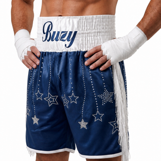 Izien Navy Blue & White