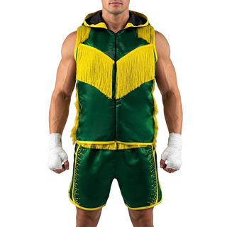 Ronin BX old Immanuwel Green & Yellow Custom Boxing Shorts & Trunks