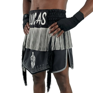 Thunder GLA Frank Black & Grey Gladiator Shorts