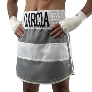 Stripe GLA gabe Grey & White Gladiator Shorts