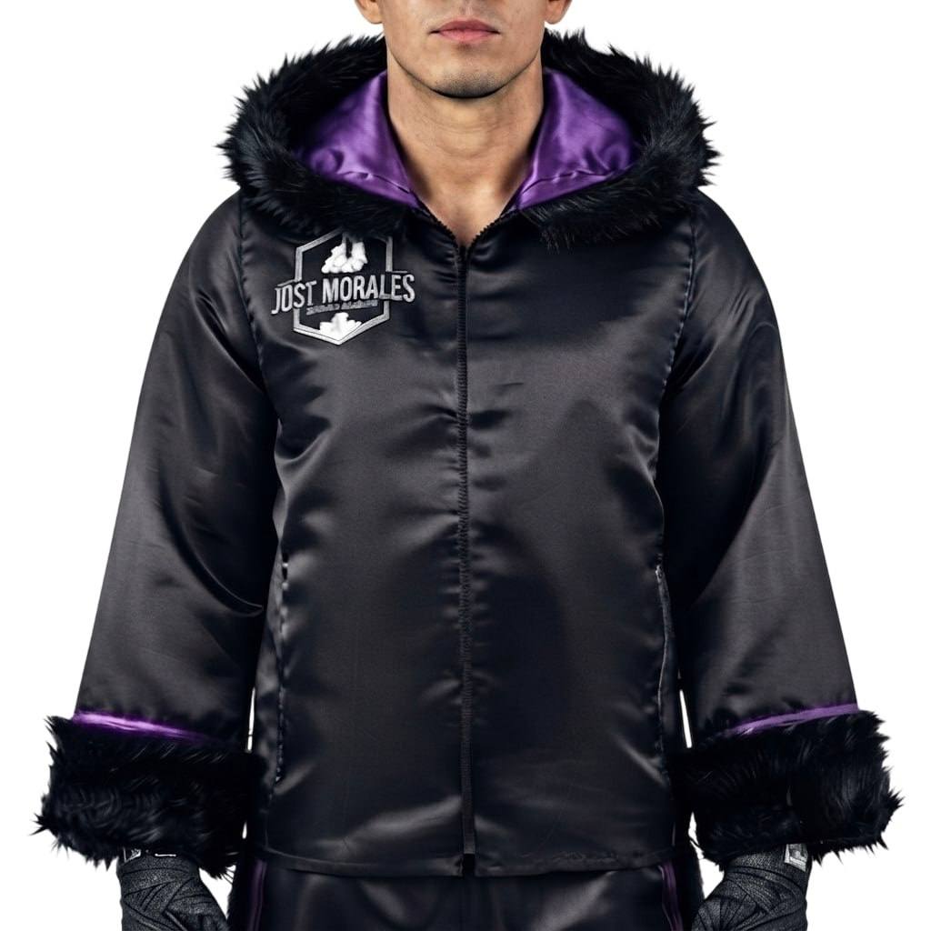 Side Stripes JKT Austin Black & Purple Jackets