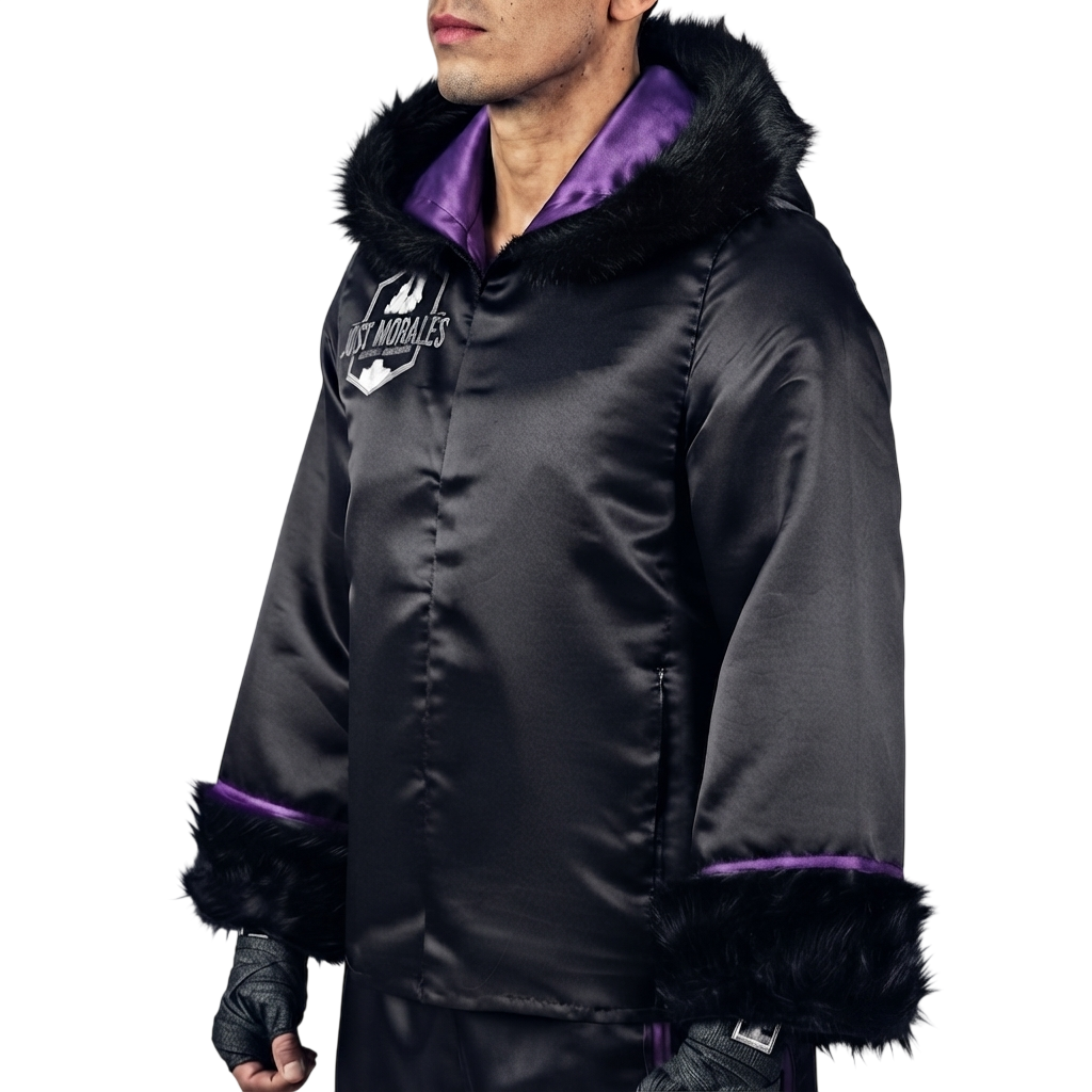 Side Stripes JKT Austin Black & Purple Jackets
