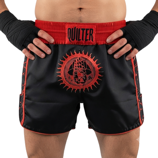 Thor MTS Xander Black & Red Muay Thai Shorts