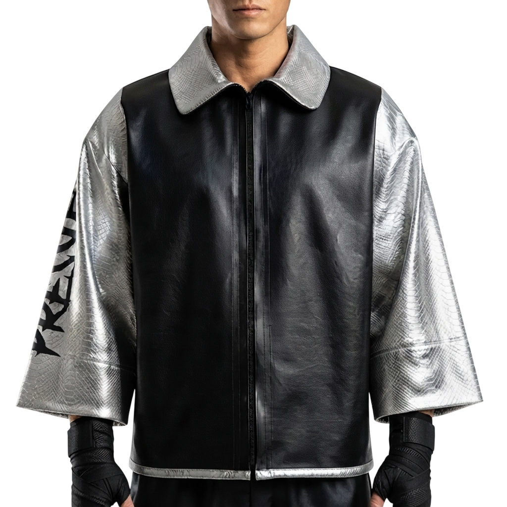 Classic Luxury JKT Kushal Black & Silver Jackets