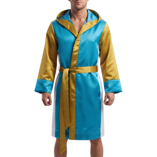 KSI style Robe Old Santos King Gold & Blue & White Robes