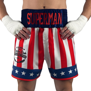 CREED BX  Seth Red & White & Blue Custom Boxing Shorts & Trunks