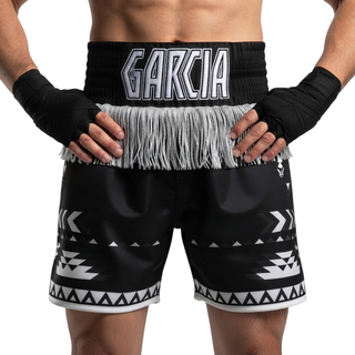 Aztec BX daniel Black & White  Custom Boxing Shorts & Trunks