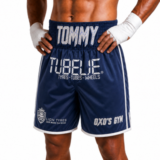 Twin Line BX Tommy Navy Blue Custom Boxing Shorts & Trunks
