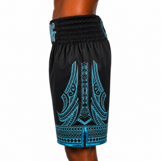 Haka BX Black & Teal Richard Custom Boxing Shorts & Trunks