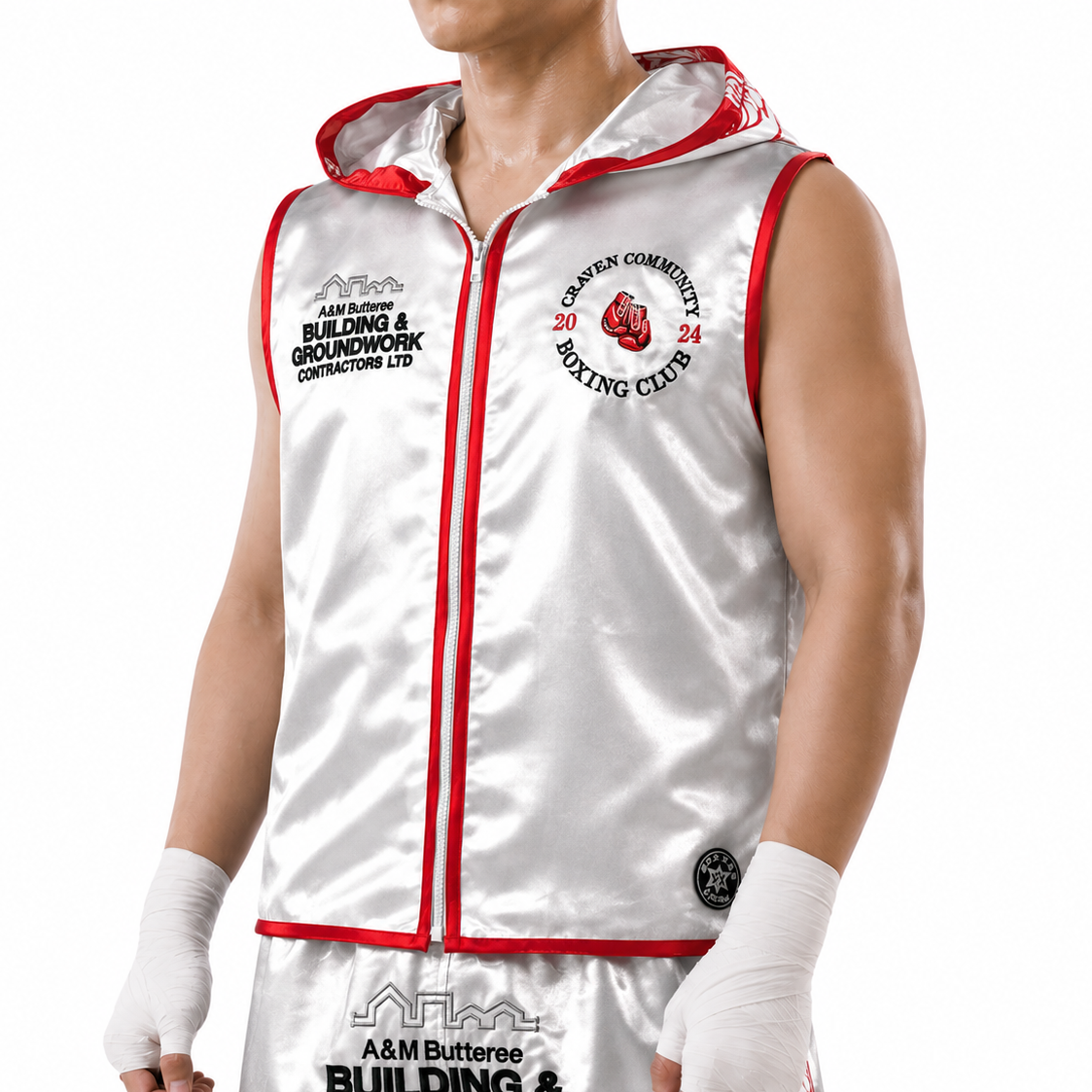 Tribal JKT White & Red Tribal Alfie Jackets
