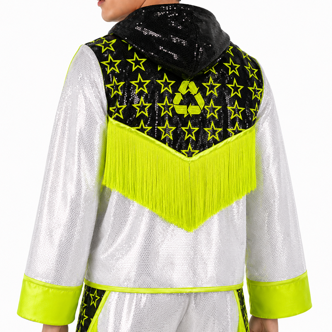 STAR QUALITY JKT White & Neon Green Darren Jackets