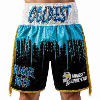 Jamar Light Blue & Black & White & Gold