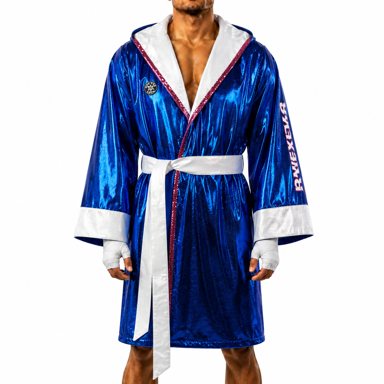 Classic Robe (Blue & White Keith)